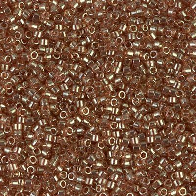 Delica Bead Transparent Peach Topaz Gold DB102