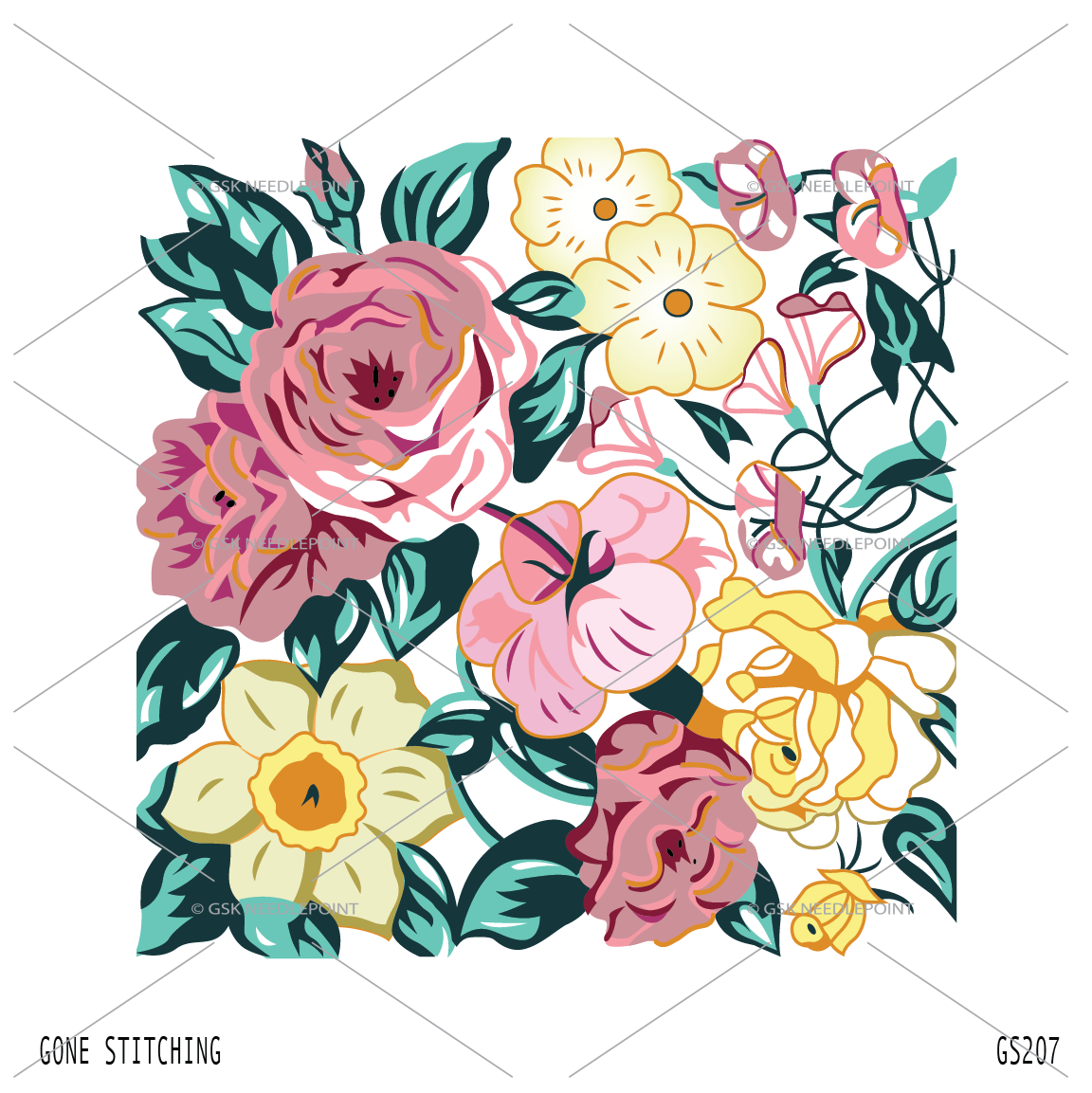 Rosies and Posies Flowers - UV Print