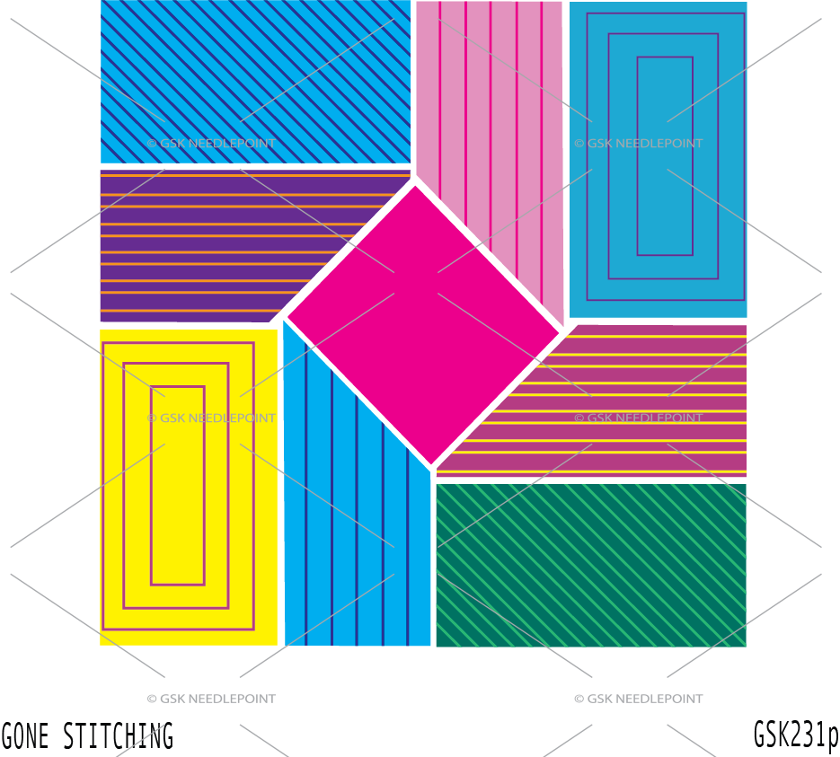 Bright and colorful pillow