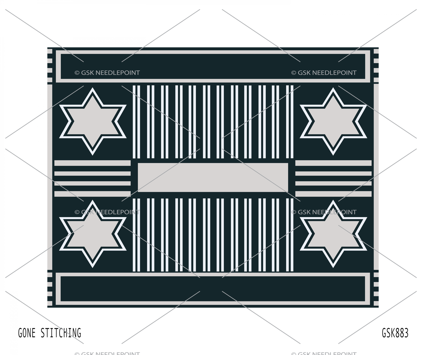 Four Stars, Black and White Tallit