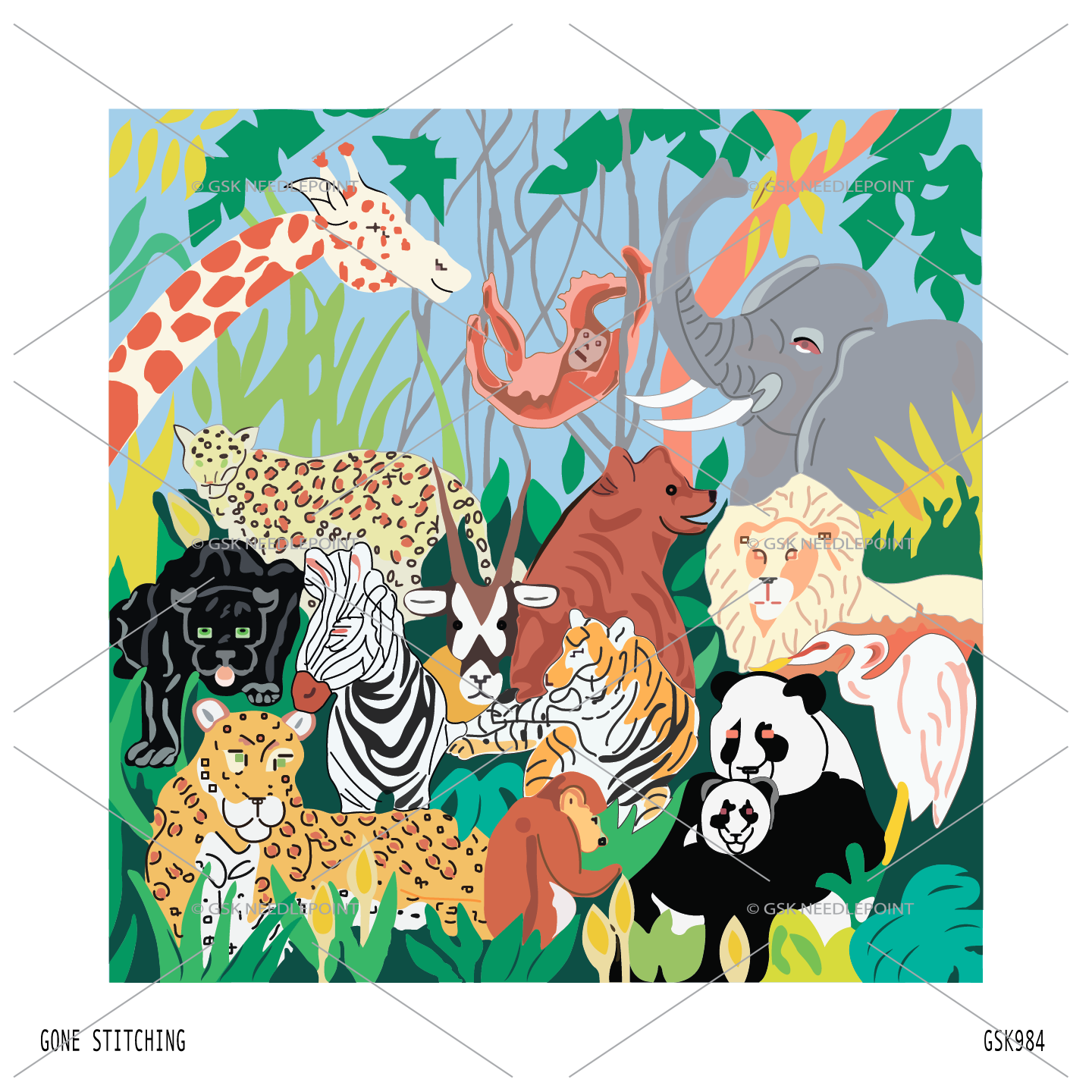 Animal Kingdom - Handpainted