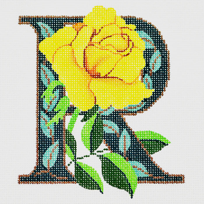Floral Alphabet Letter R