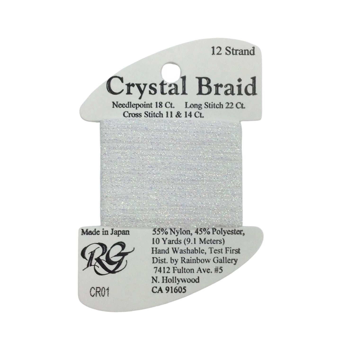 Crystal Braid White Pearl 01