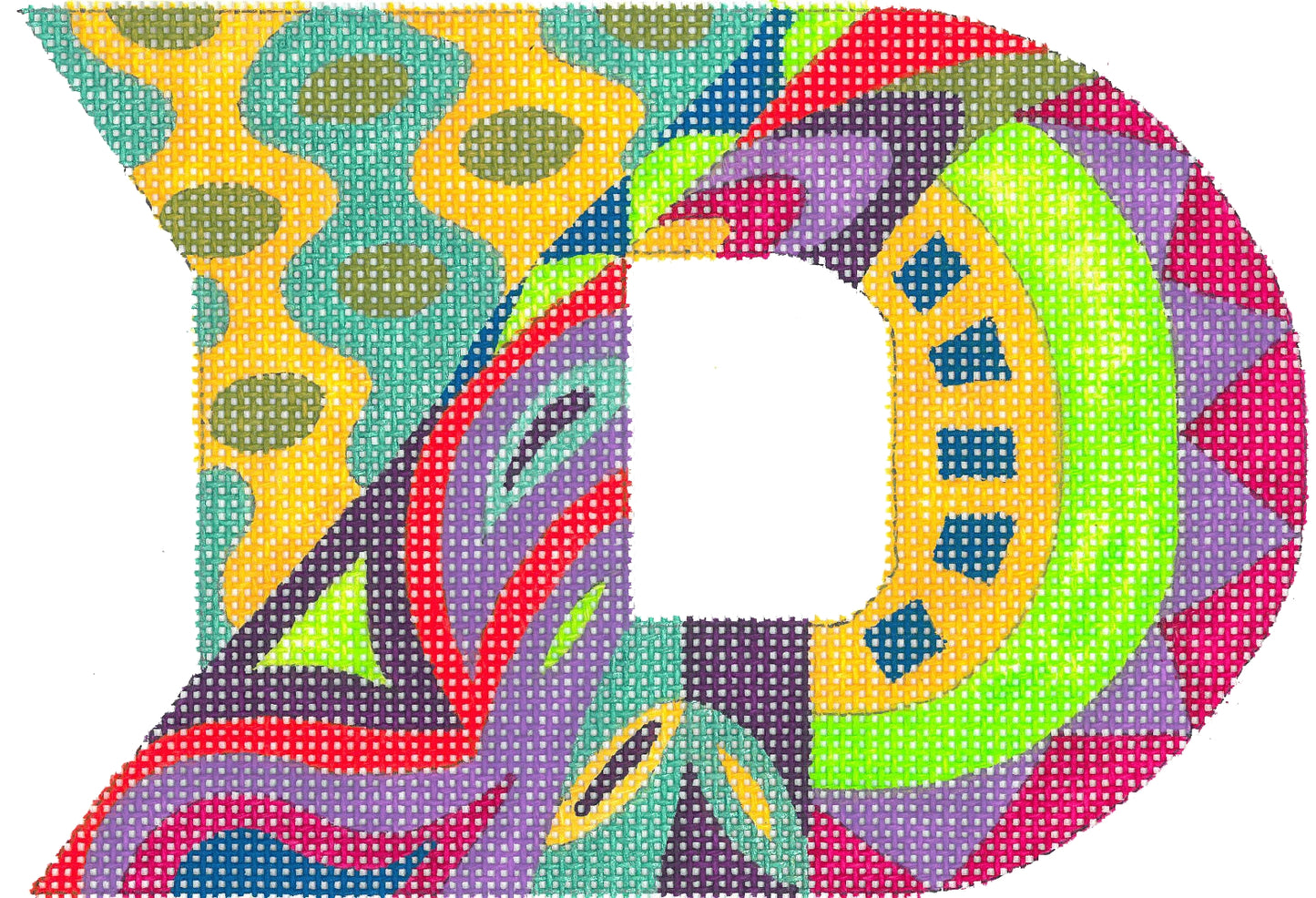 Designer Inspired Initials Letter D