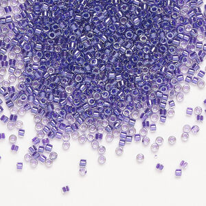 Delica Beads Sparkle Purple Lined Crystal DB906