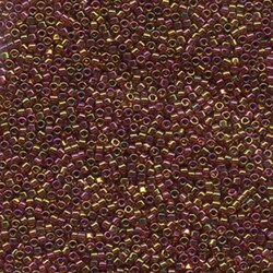 Delica Bead Transparent Dark Topaz Gold Luster DB103