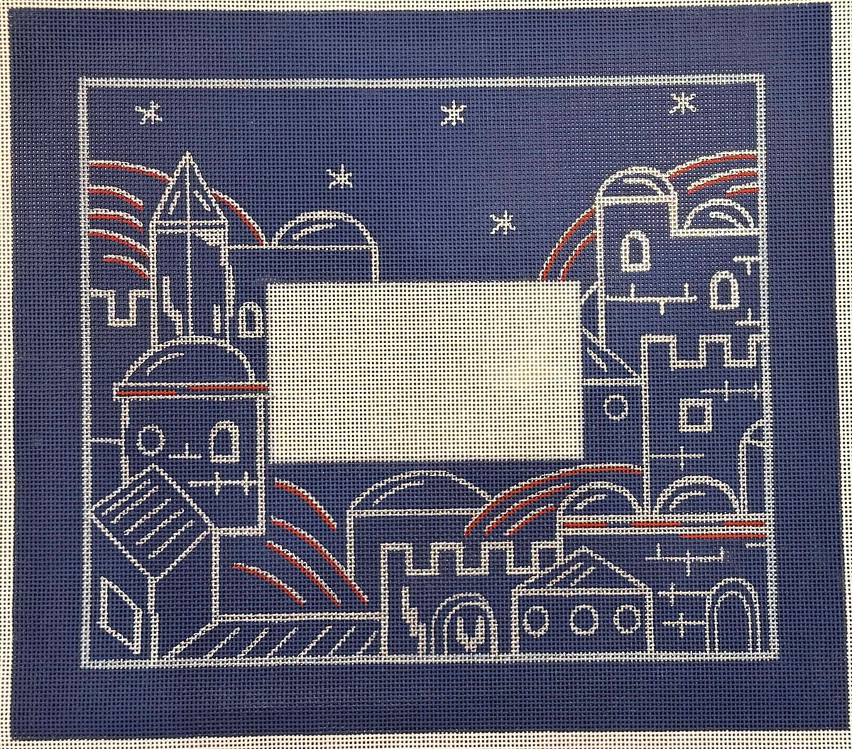 Blue Jerusalem Tallit by Shelbi