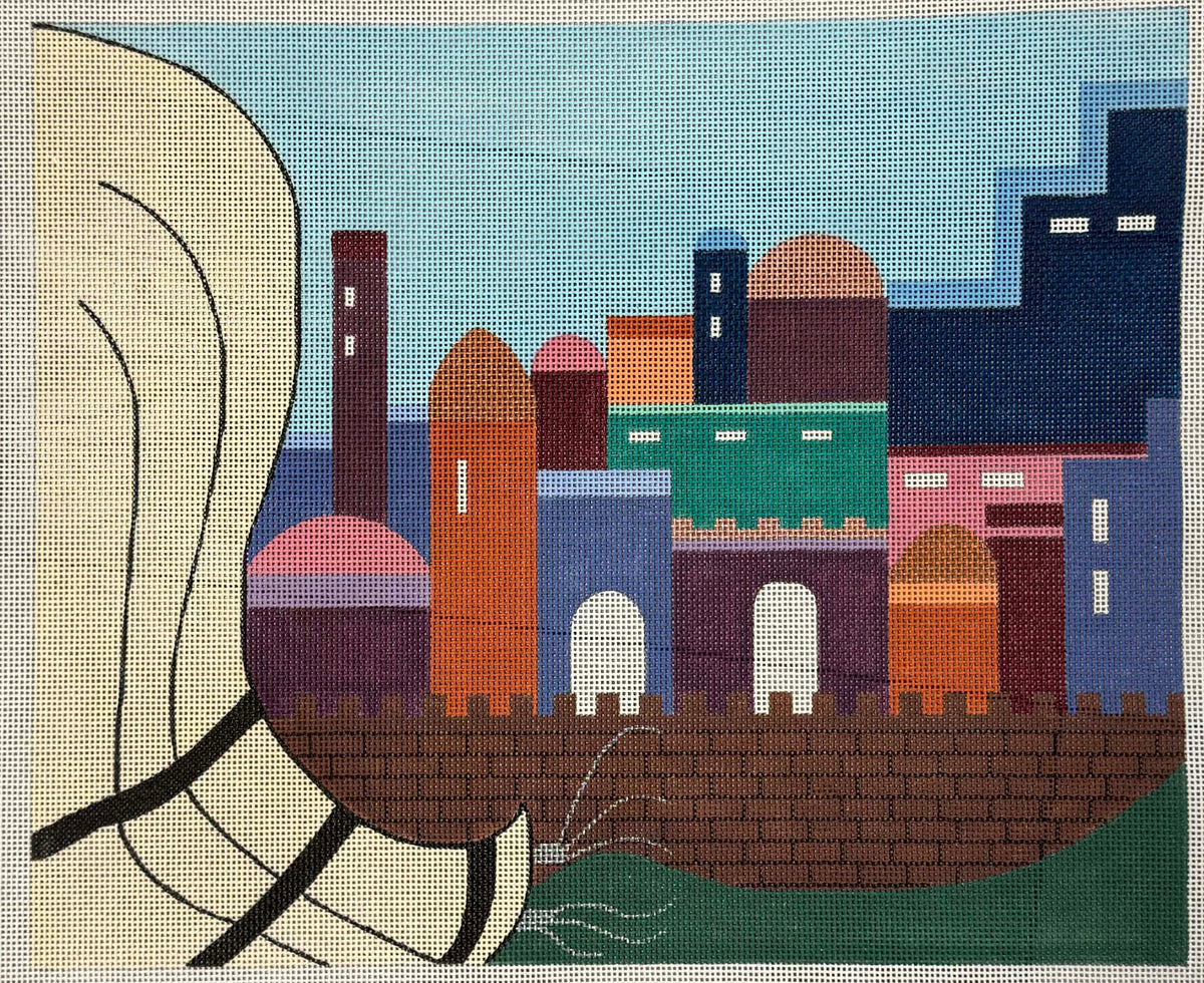 Gone Stitching Jerusalem with Tallit - Extra Large