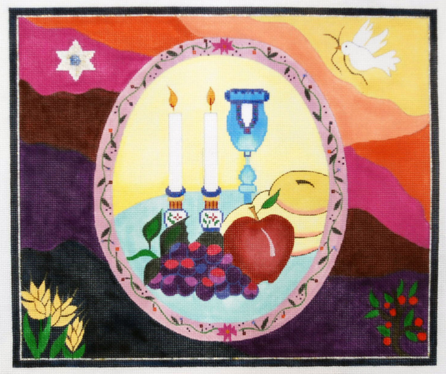 Challah Cover with Apple