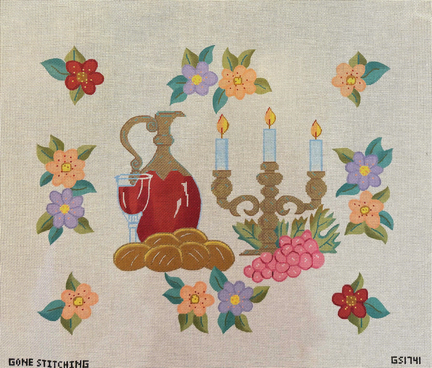 Floral Challah Cover
