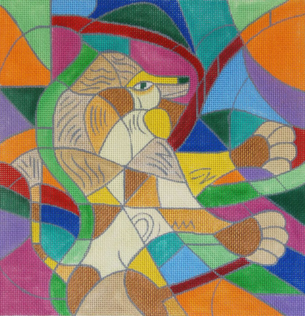 Stained Glass Lion Tallit - Printed
