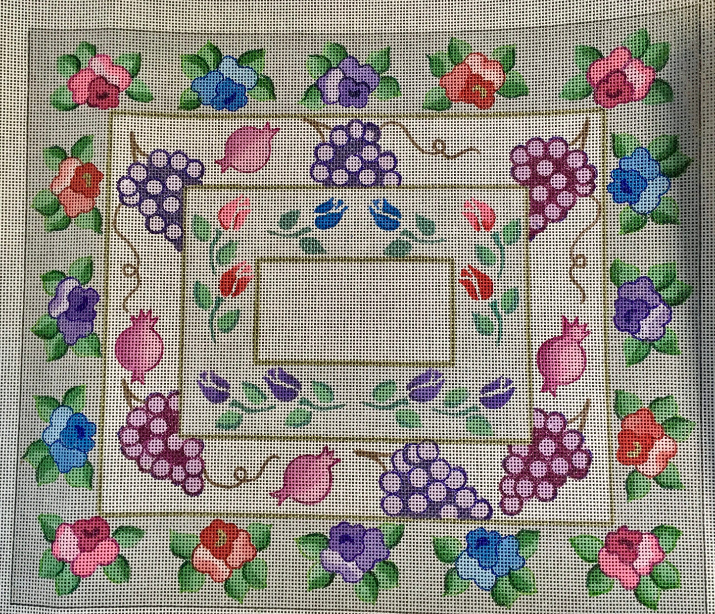 Rose and pomegranate Challah Cover