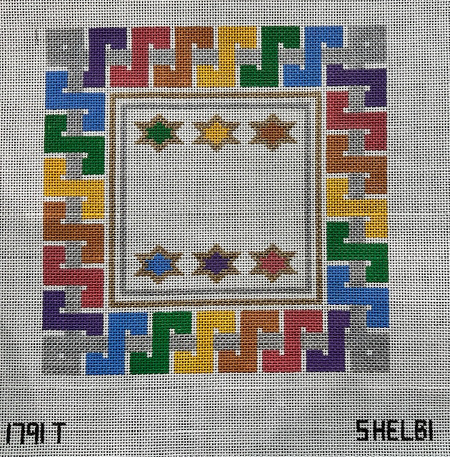 Rainbow zig zag tefillin