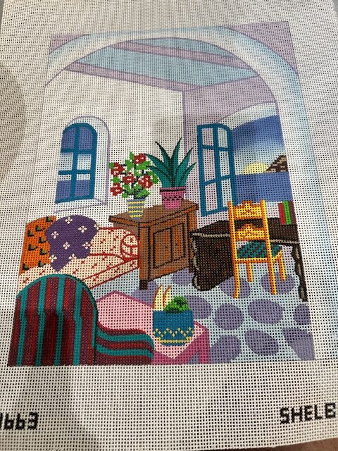 Living Room Scene Vintage