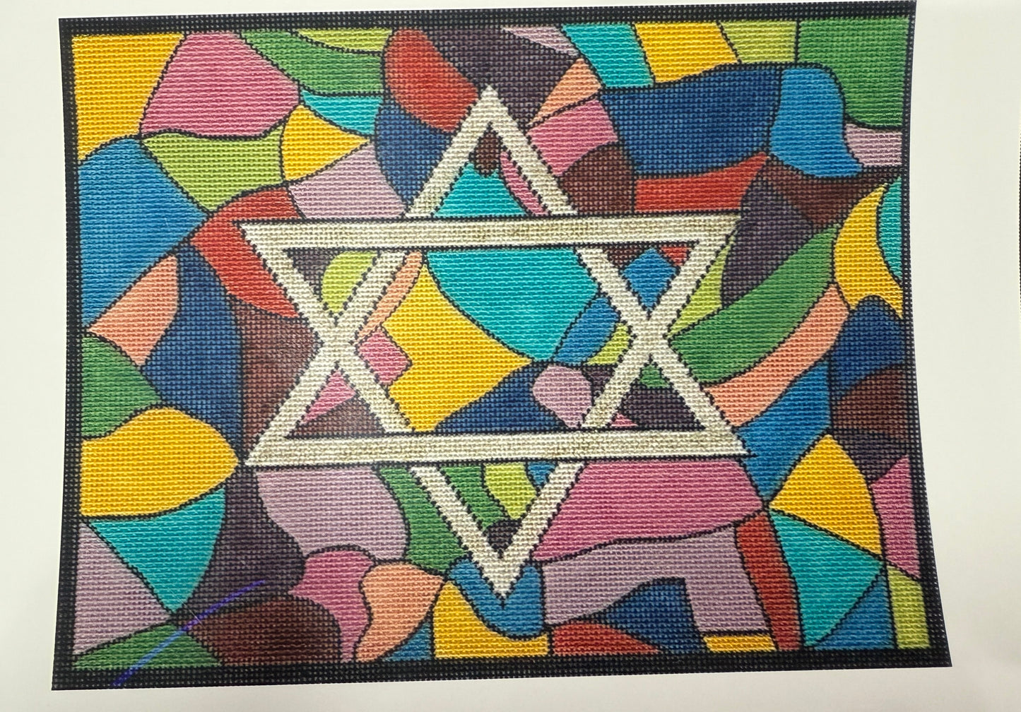 Kaleidoscope Star Tefillin - Handpainted