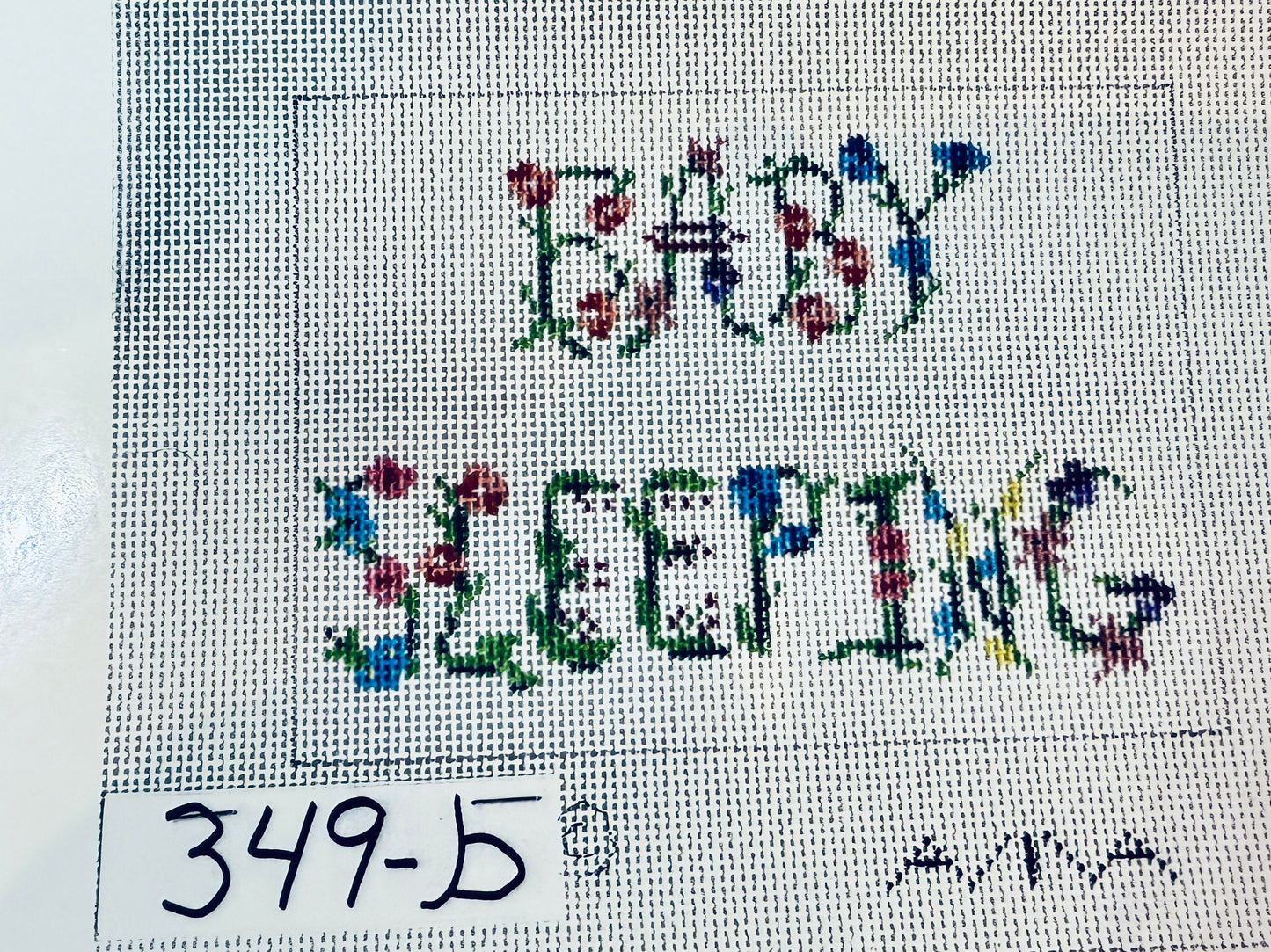 Baby Sleeping in Ribbon