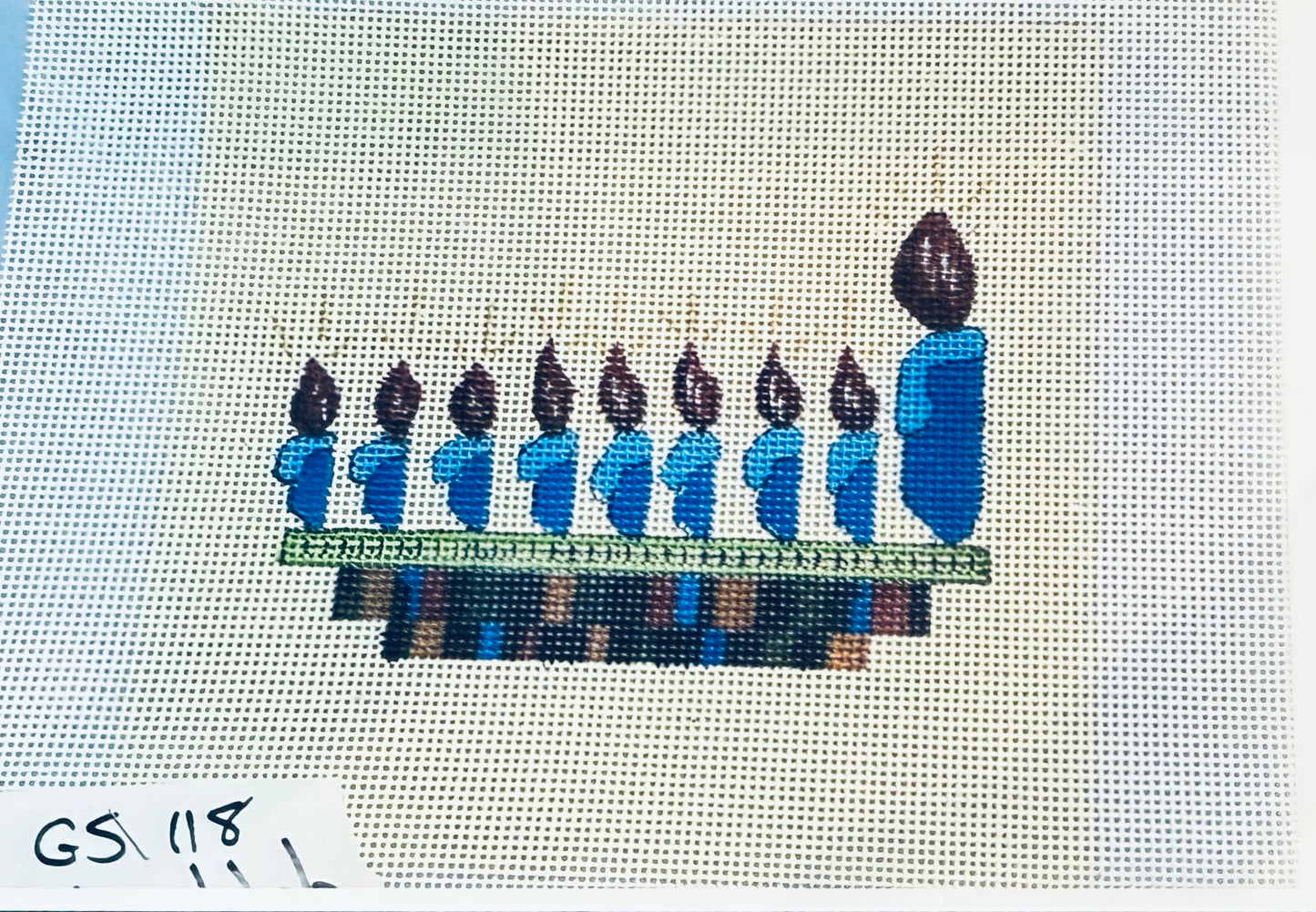 Gone Stitching Menorah and stitch guide