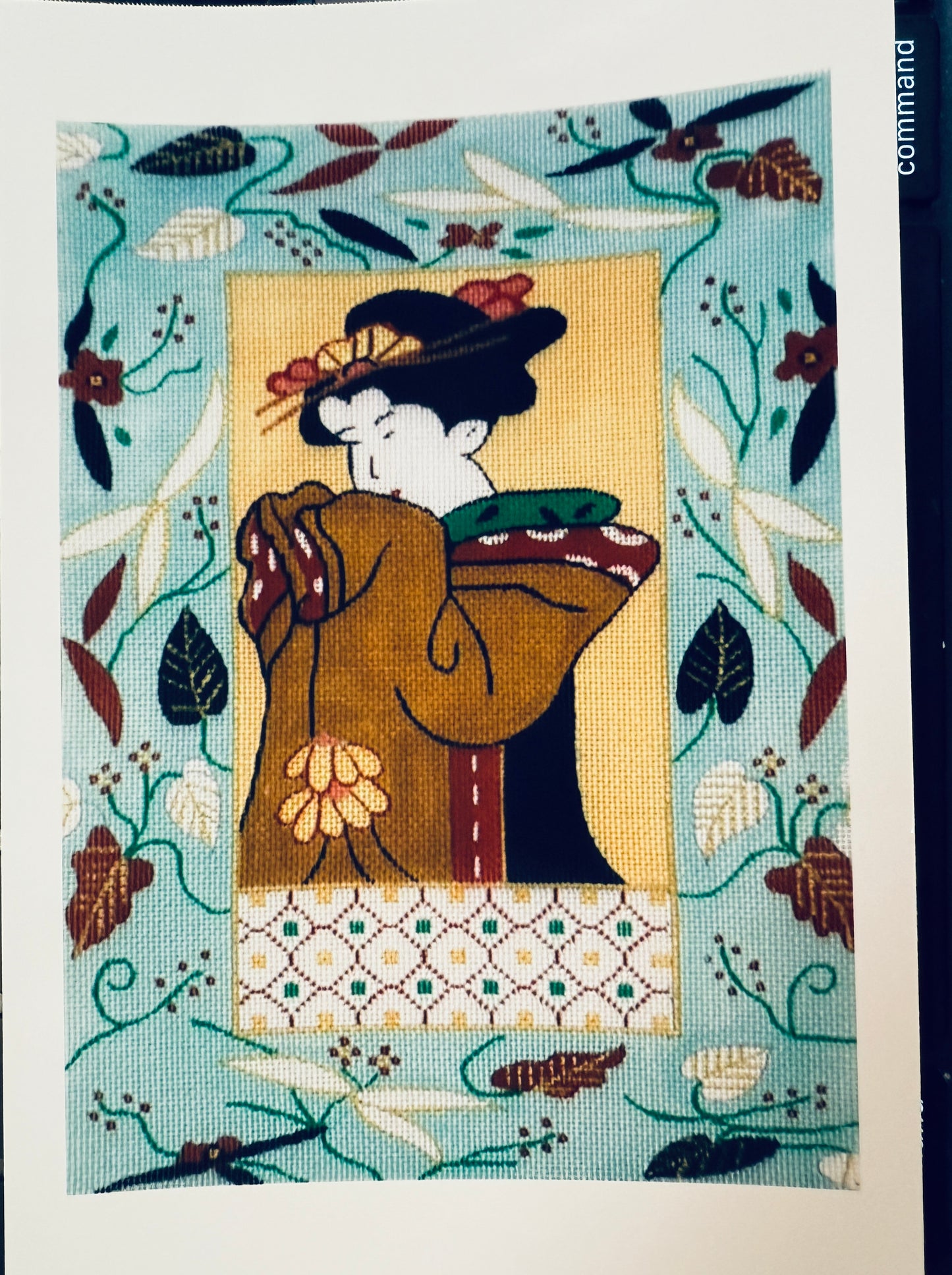 Geisha in Leaf Frame GS 1116