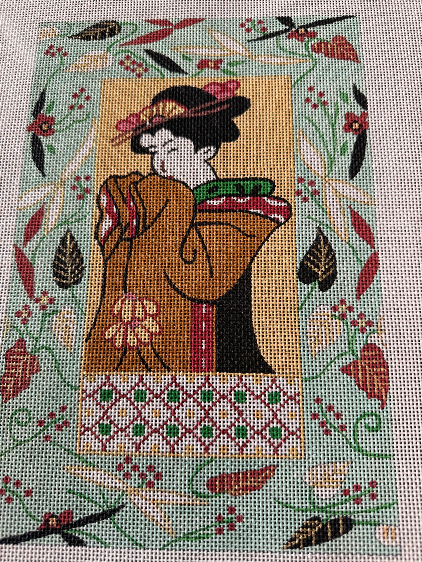 Canvas collection with Asian women
