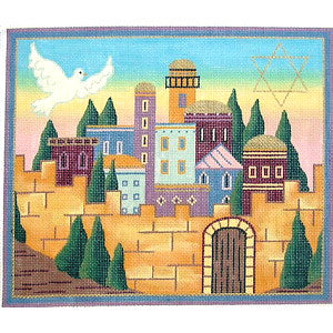 Dove - Star Jerusalem Tallit by Julia's Needleworks