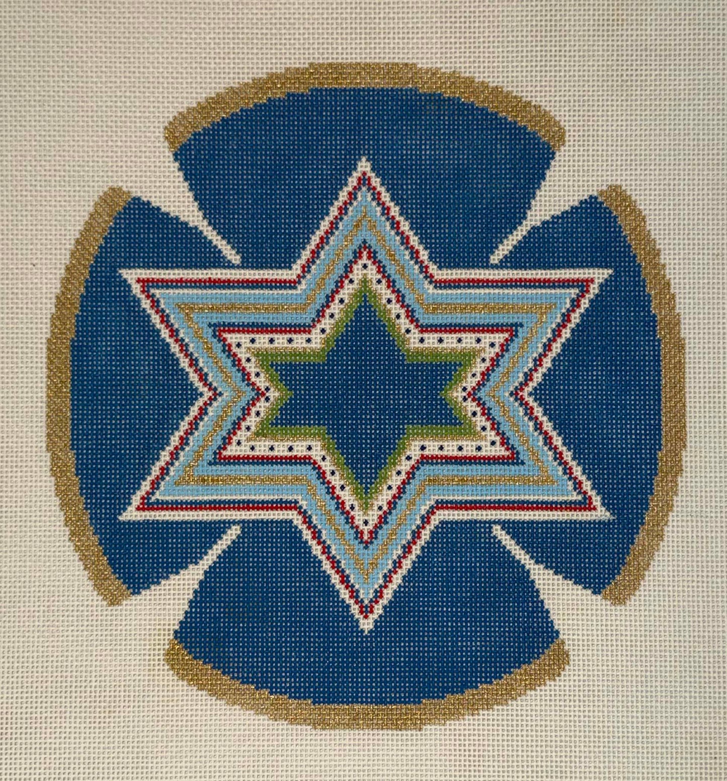 Gold Star Kippa by Tanya