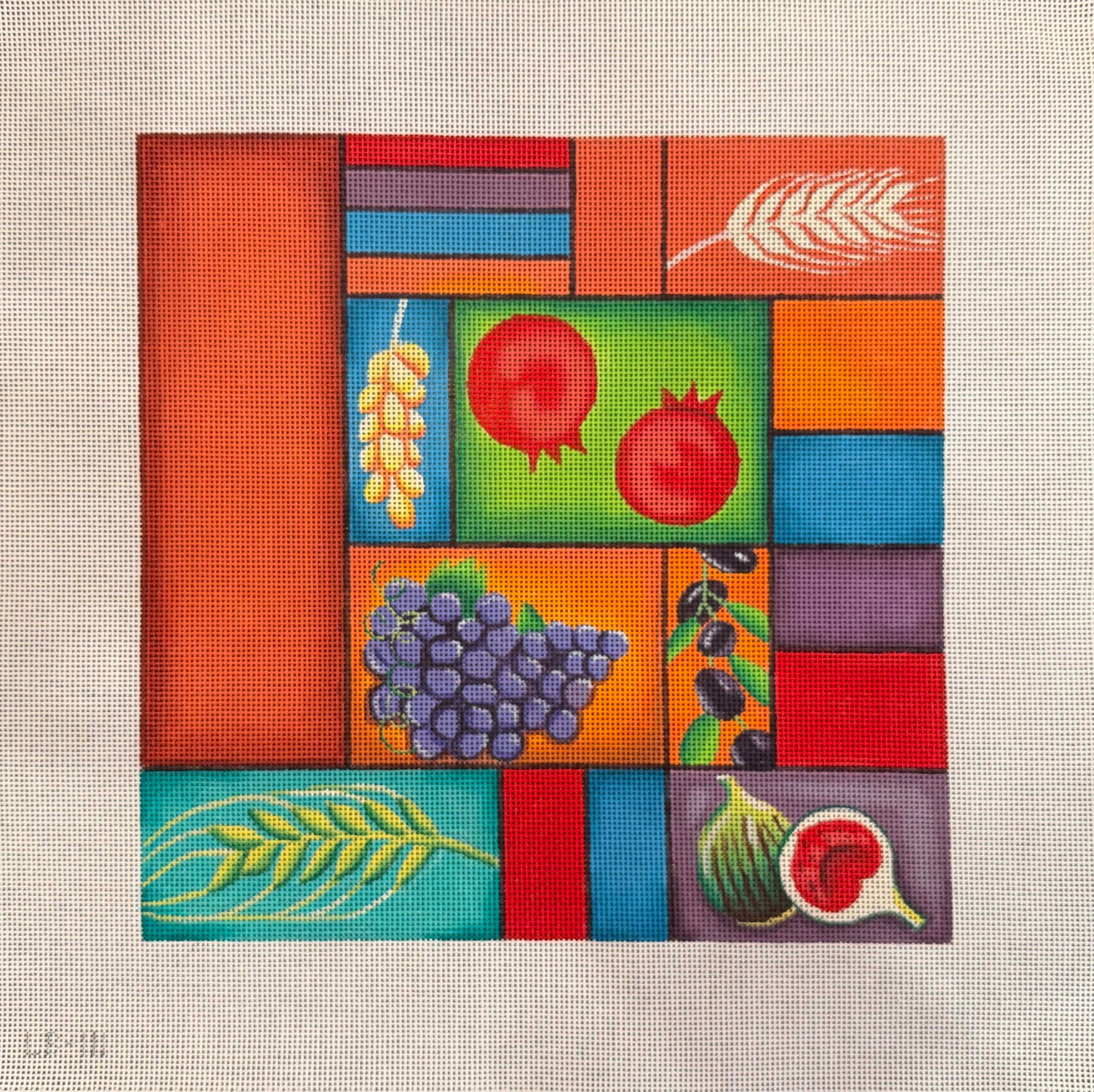 Seven Species Challah Cover