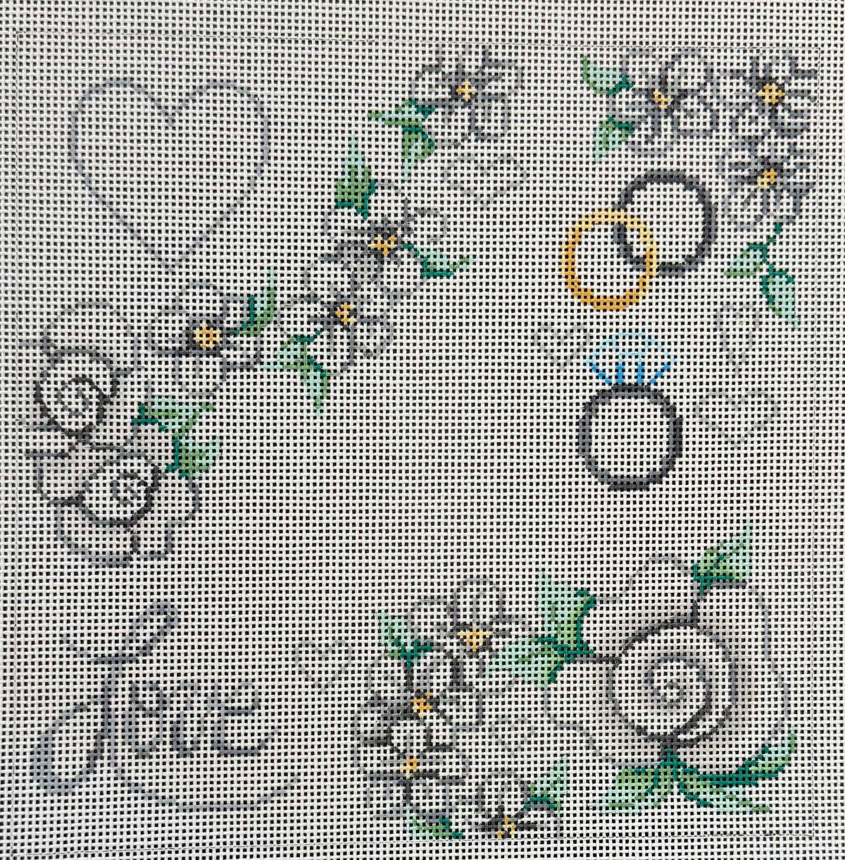 White Floral Love by Partti Mann