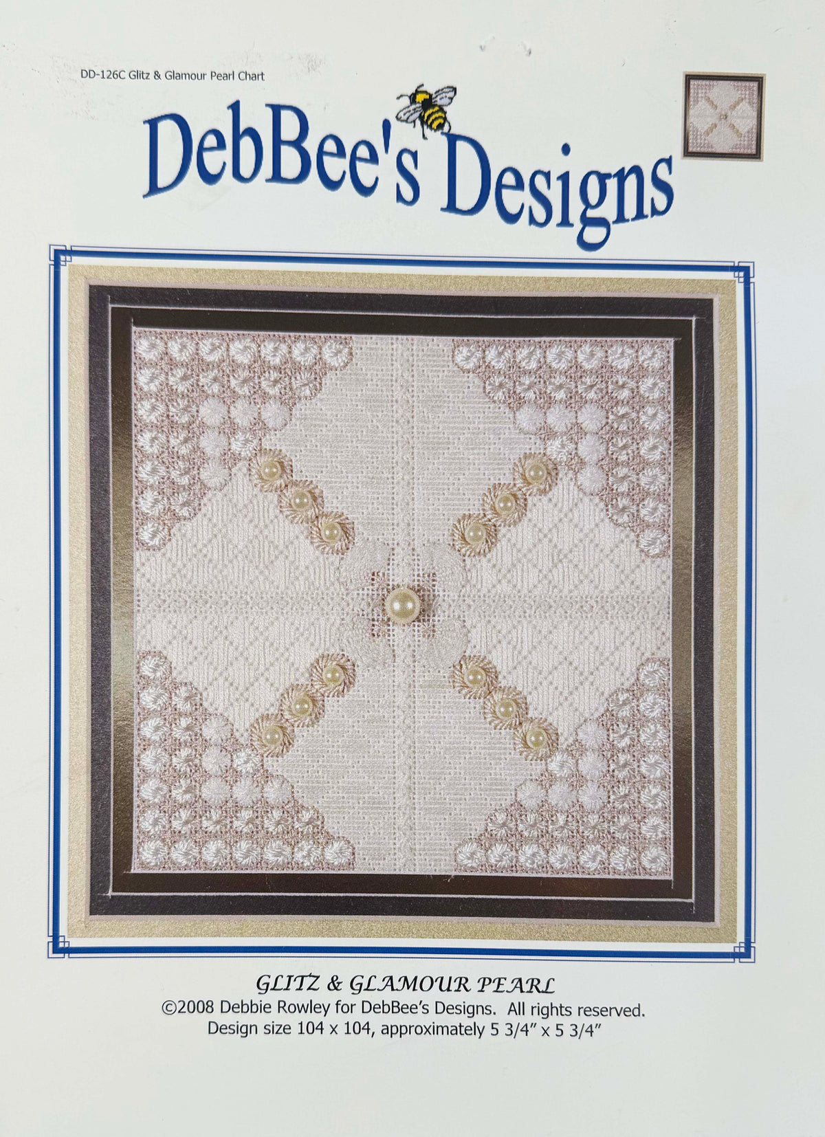 Glitz & Glamour Pearl Stitch Guide by DebBee's Designs