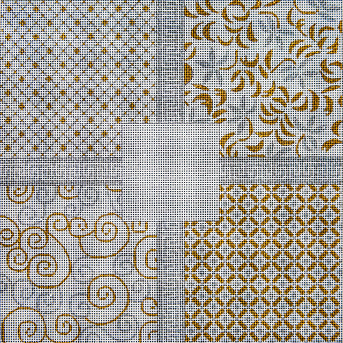 Silver and Gold Challah Cover