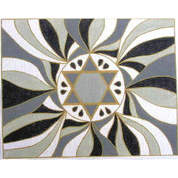 Star of David Tallit in Gray
