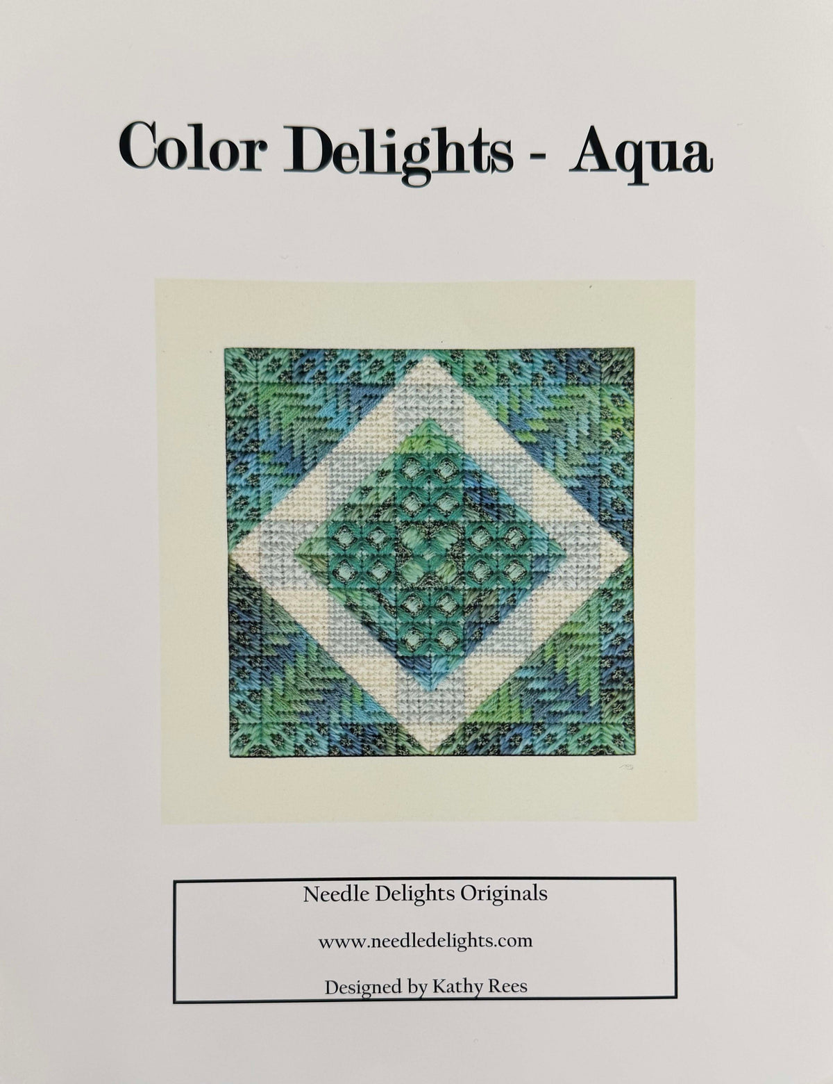 Color Delights - Aqua Stitch Guide by Kathy Rees