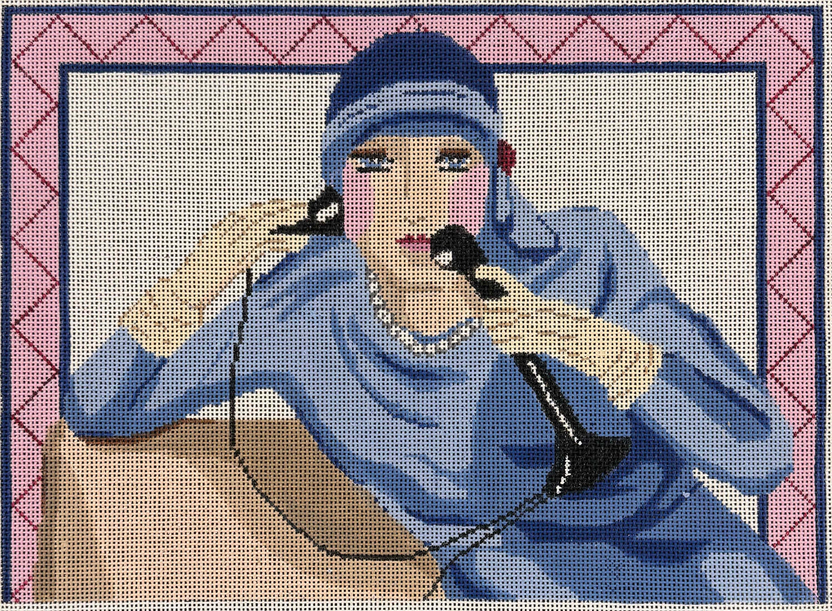Vintage Aviva Canvas - Art Deco Woman #11