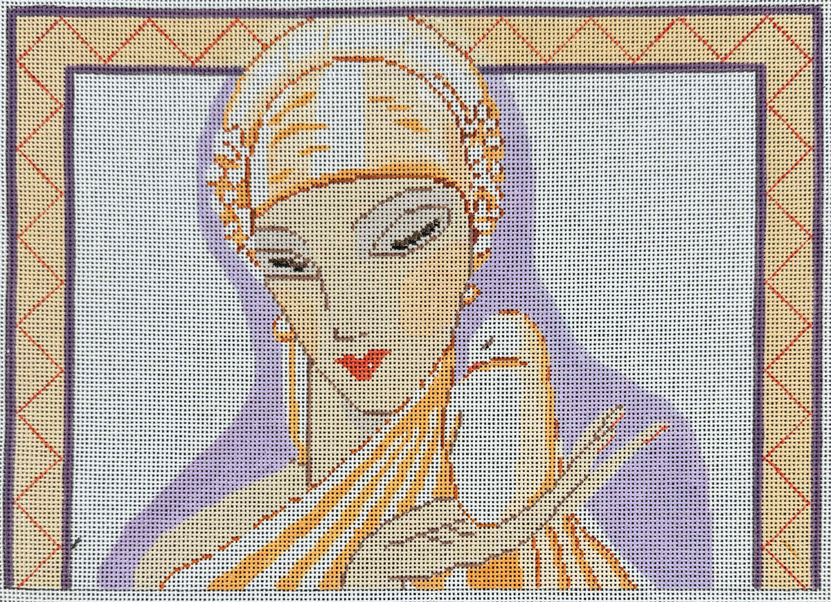 Vintage Aviva Canvas - Art Deco Woman #10