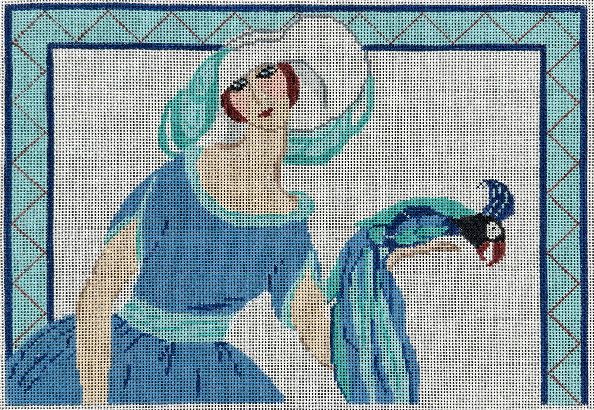 Vintage Aviva Canvas - Art Deco Woman #13