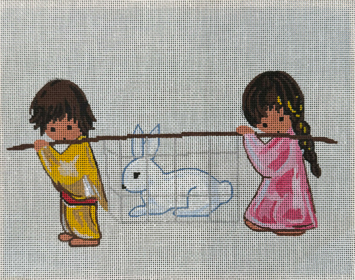 Vintage Canvas - Big Rabbit to Market