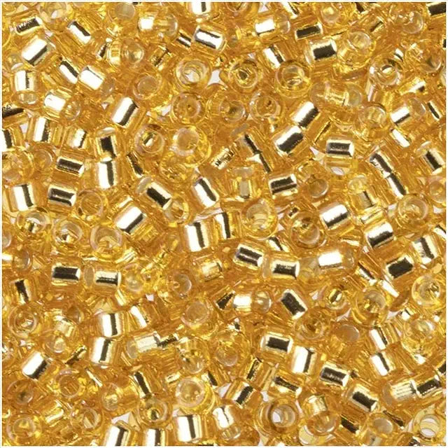 Delica Beads Silver Lined Gold Gold DB042