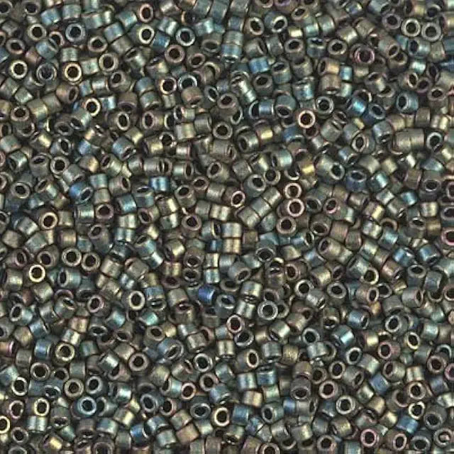Delica Bead Opaque Metallic Sage Matte DB324