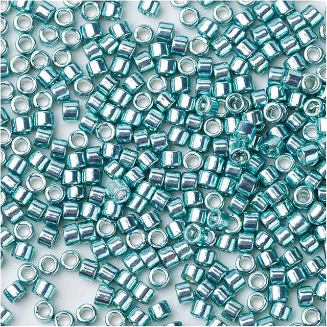 Delica Bead Galvanized Grey Green Dyed DB416
