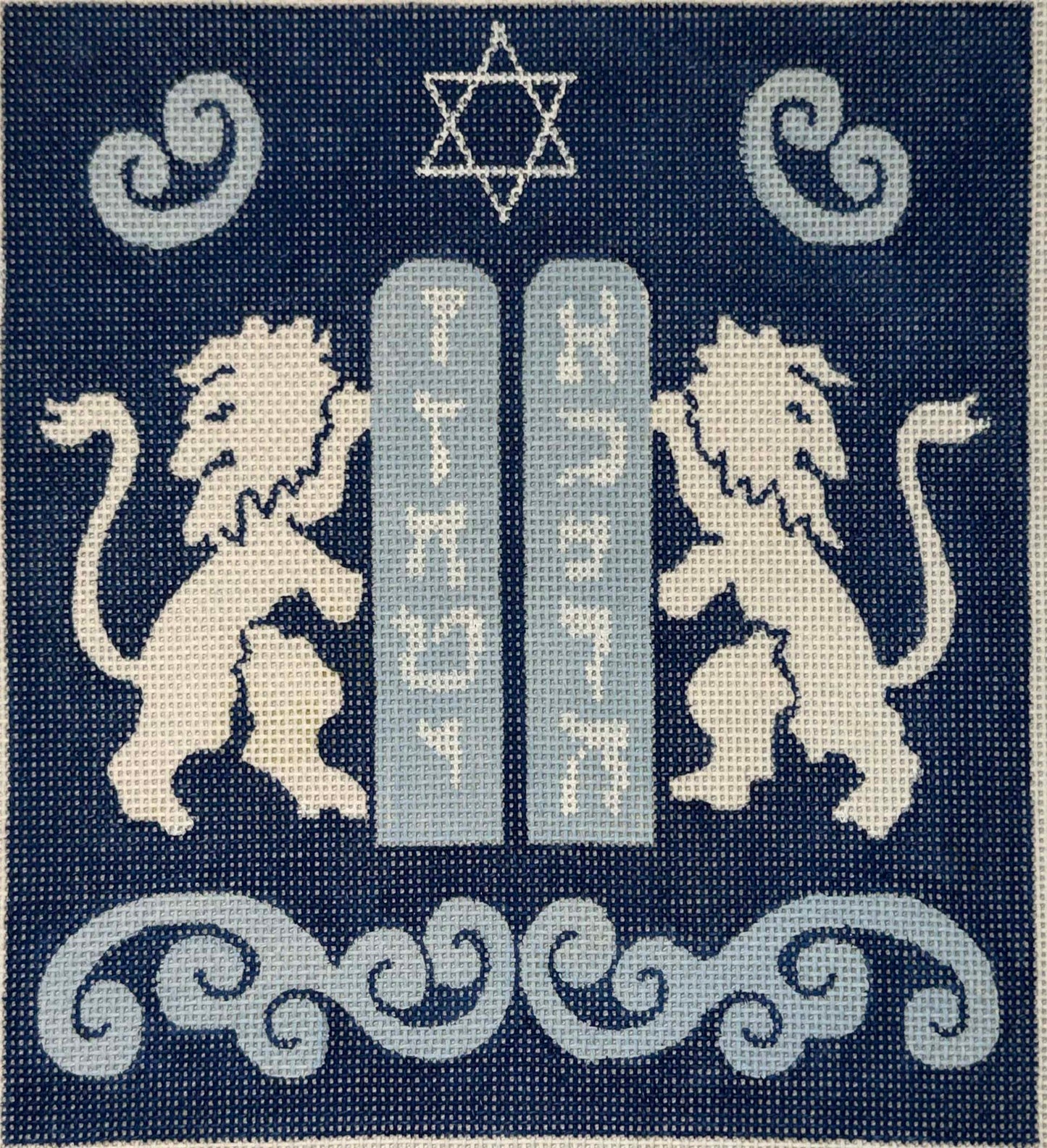 Blue Lions and Tablets Tefillin