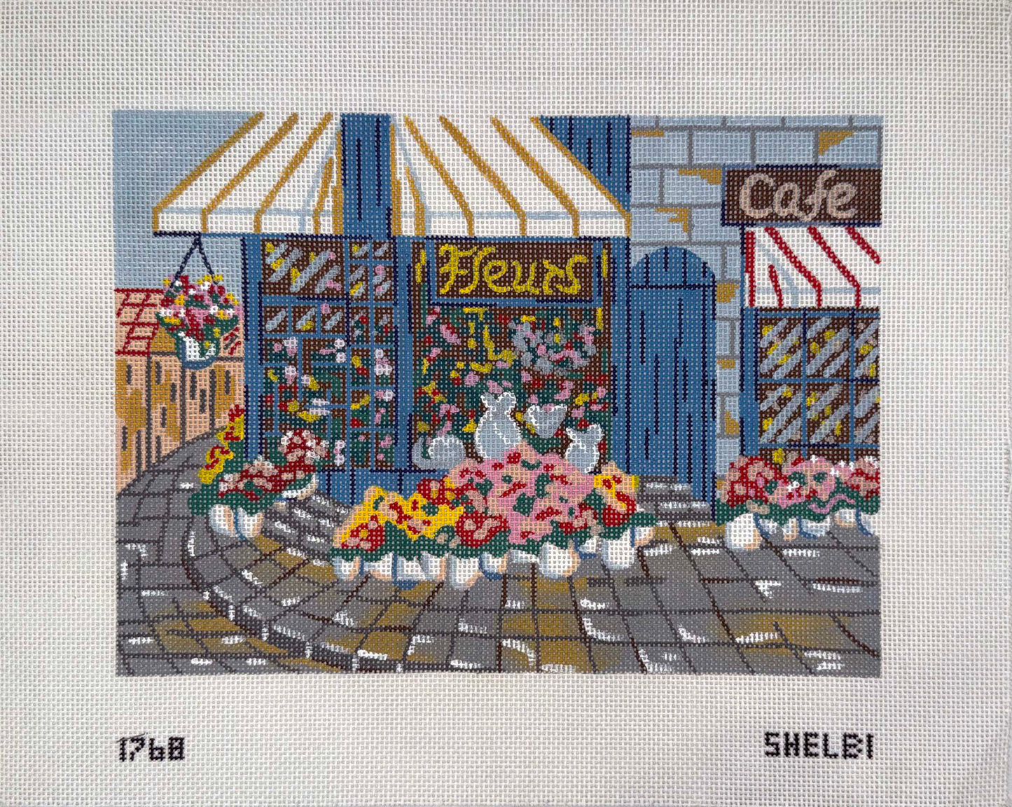 Vintage Paris Flower Shop by Shelbi