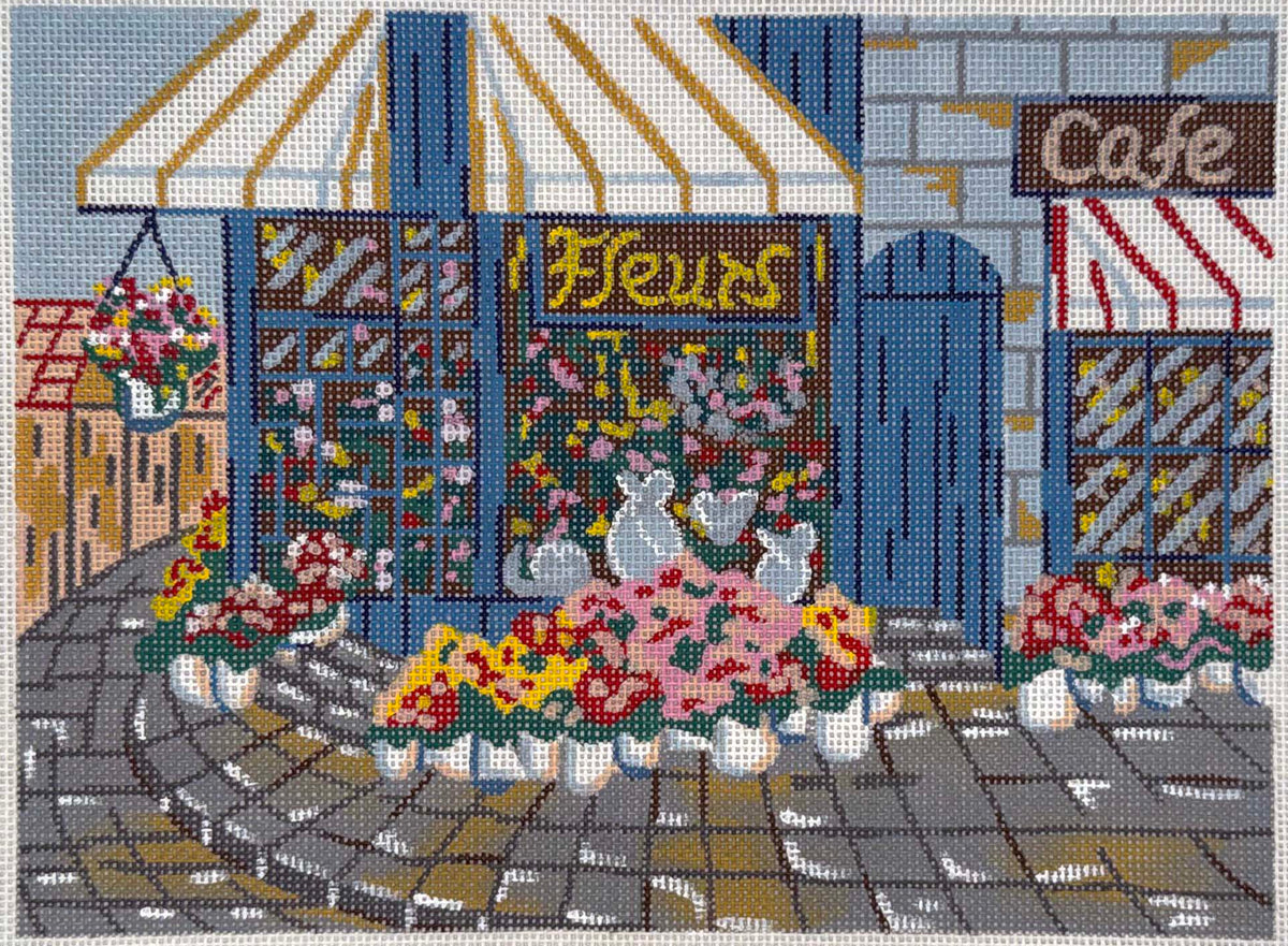 Vintage Paris Flower Shop by Shelbi
