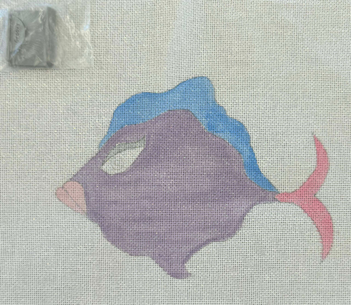 Vintage Canvas - Fish with Eyelashes
