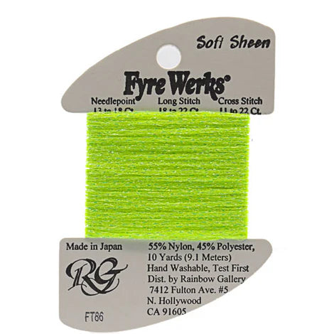 Fyre Werks Soft Sheen, Sharp Green FT86