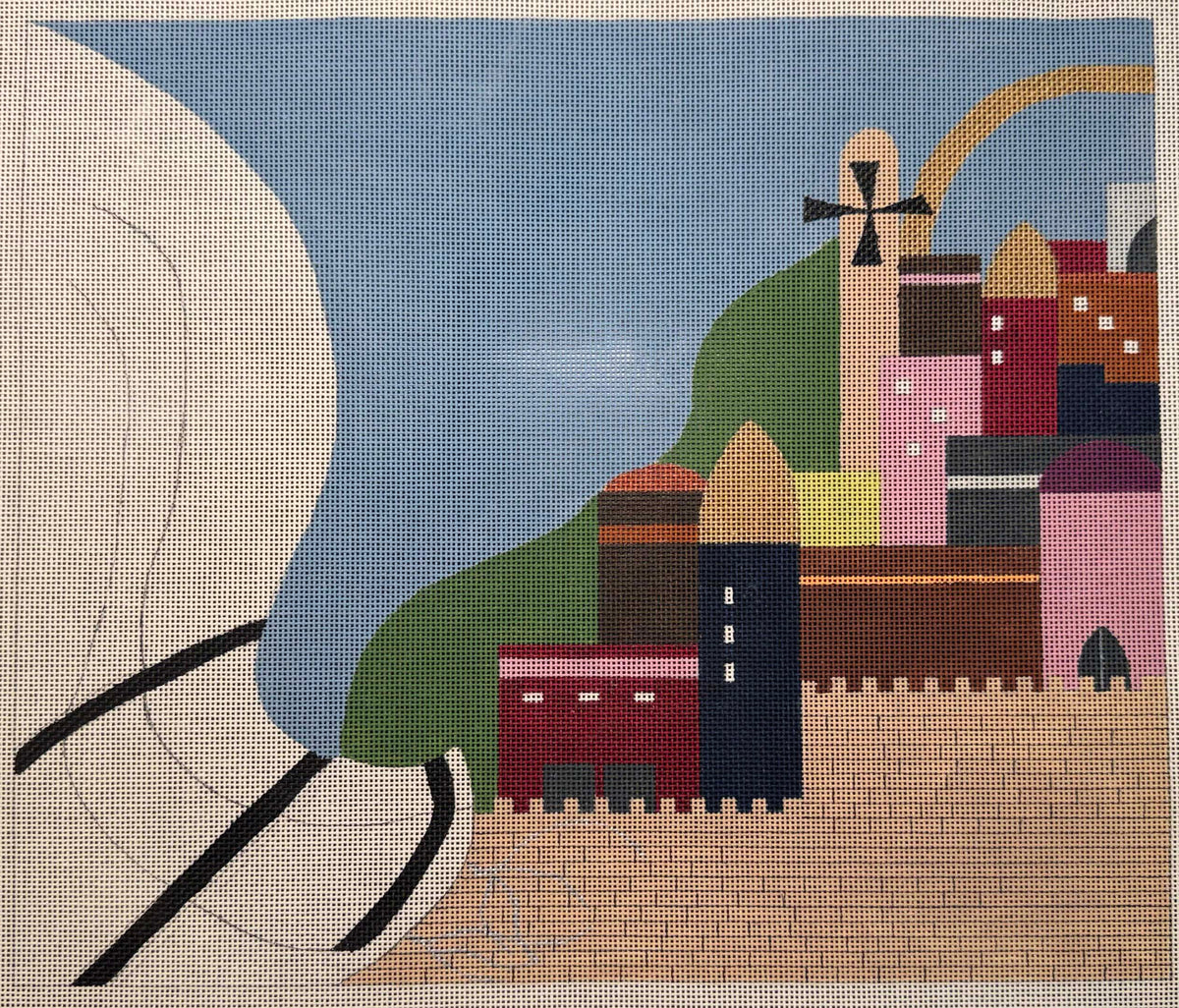 Gone Stitching Jerusalem with Tallit