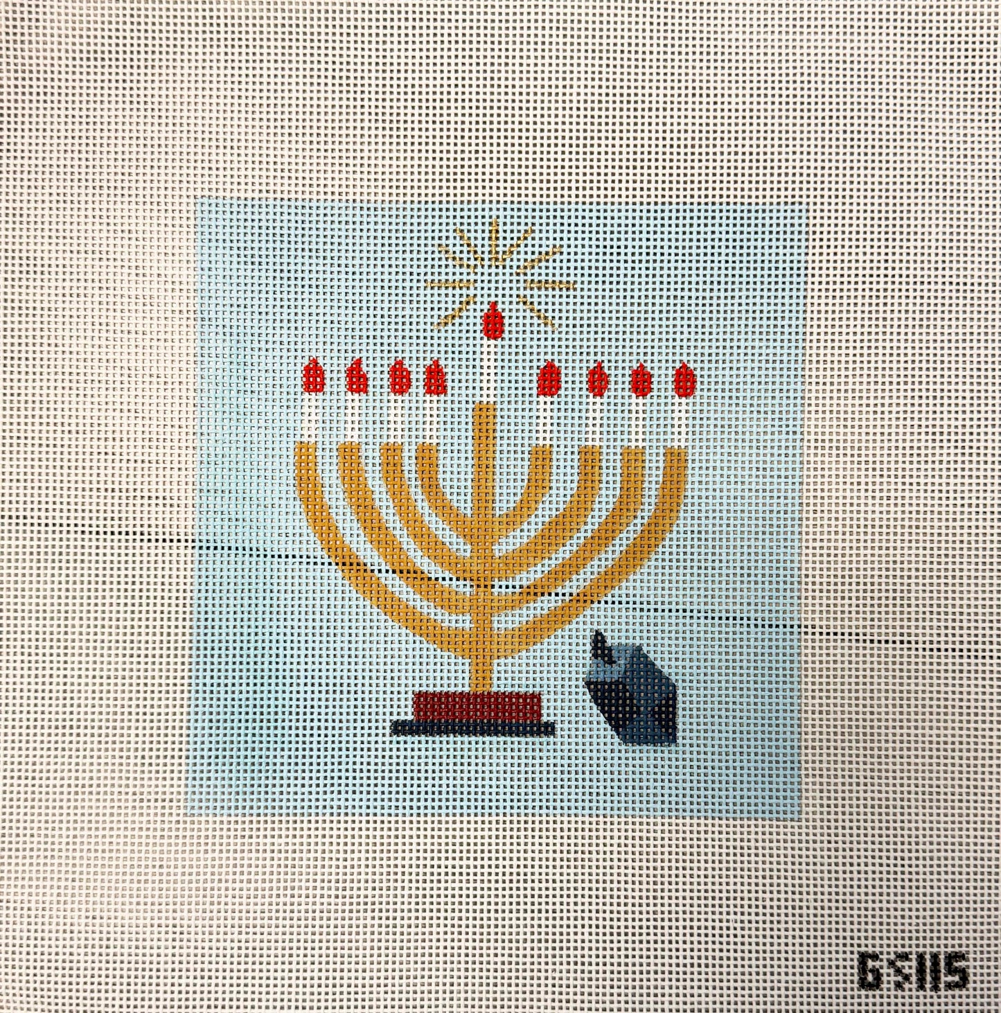 Menorah and Dreidel