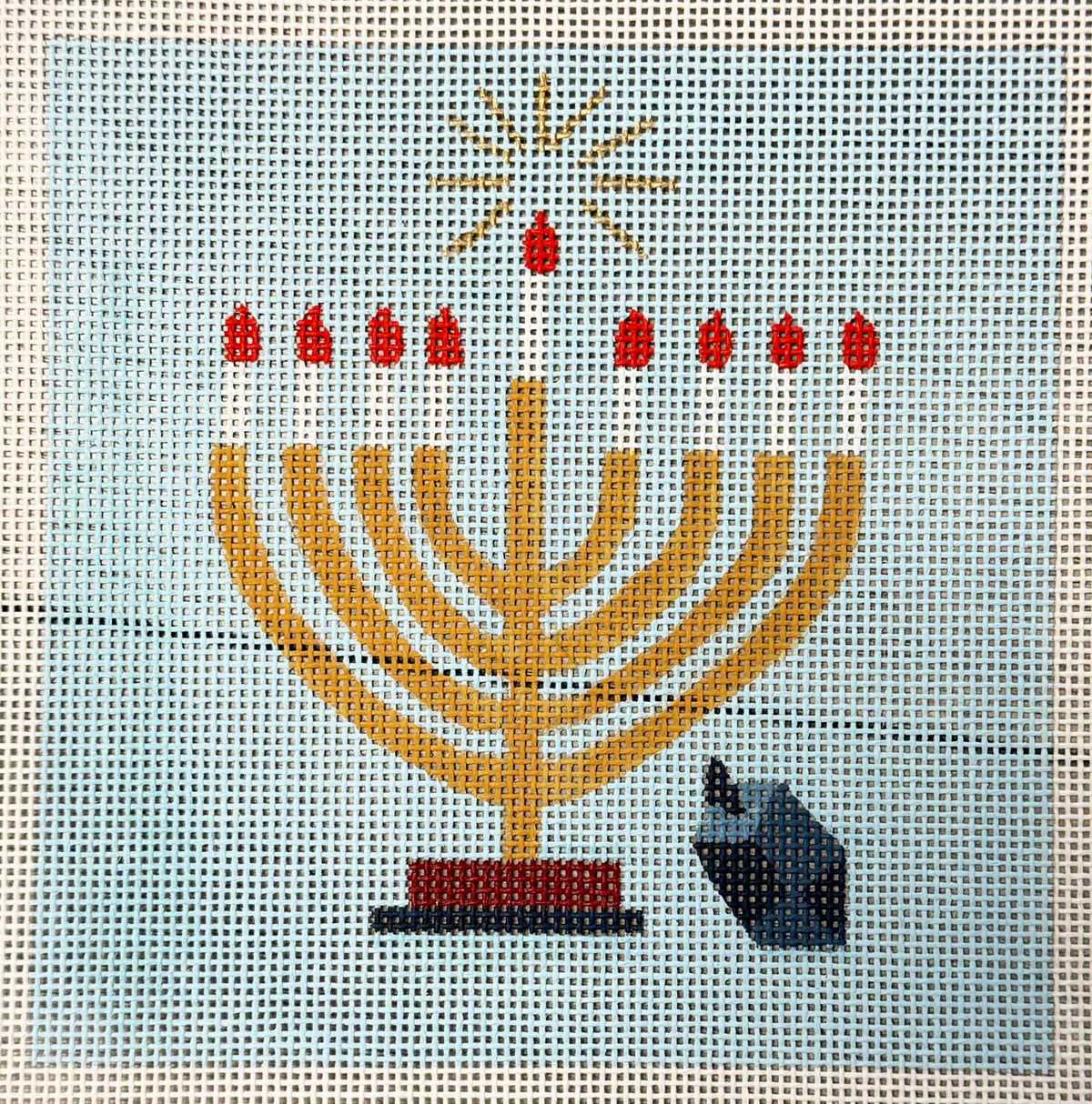 Menorah and Dreidel