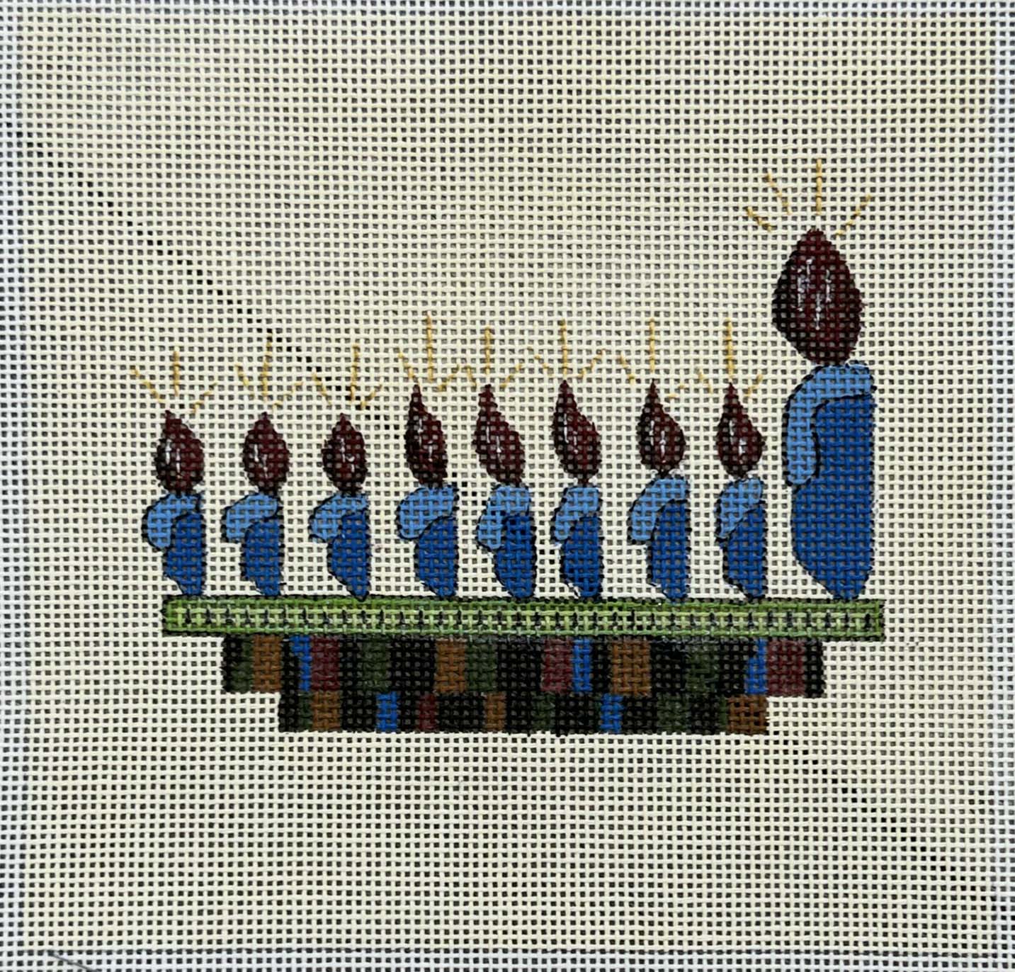 Gone Stitching Menorah and stitch guide