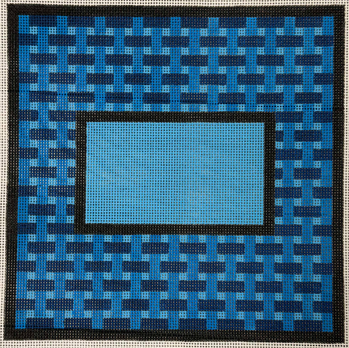 Woven Tefillin Blue on Blue