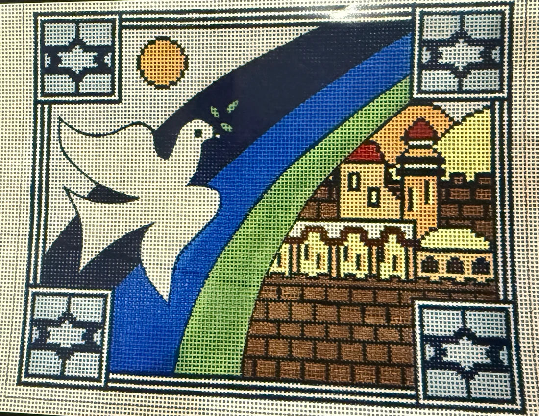 Noah's Dove Tallit - Handpainted