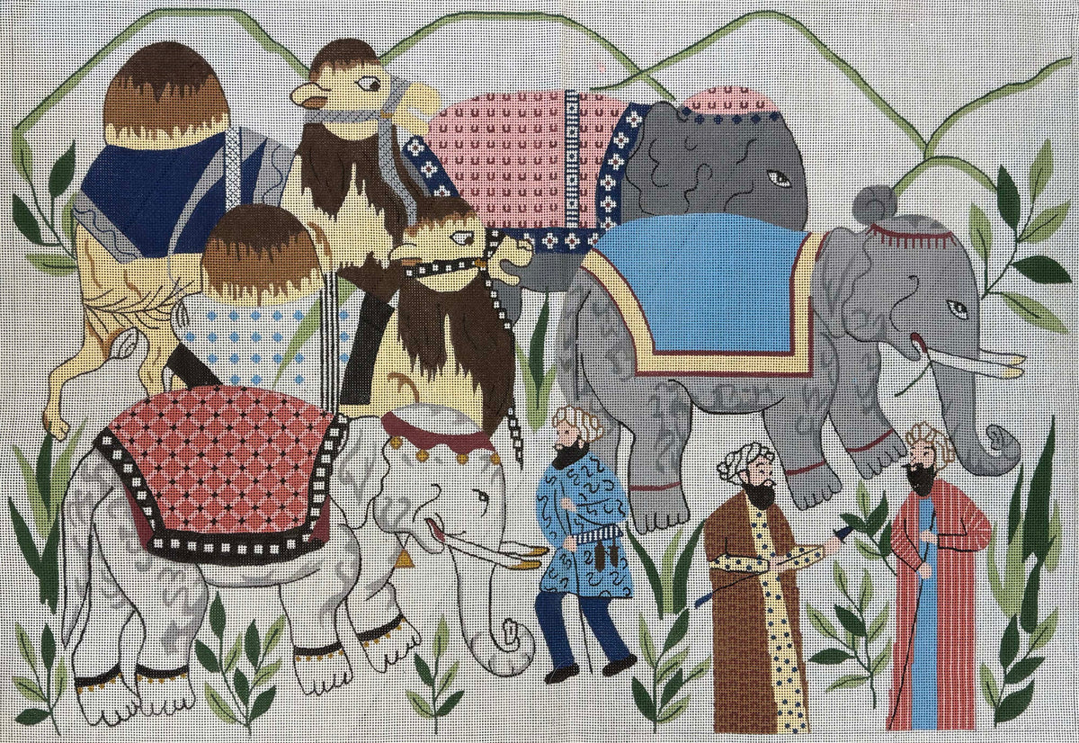 Vintage Canvas - Elephants and Camels